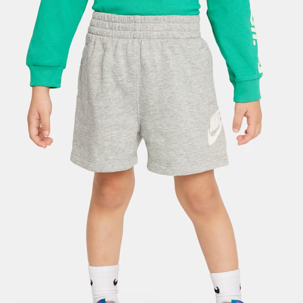 NEW Nike Boy's Club French Terry Shorts Dark Grey Heather 2T
